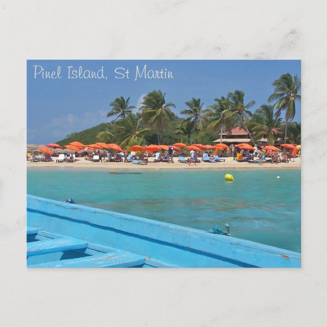 Carte Postale Pinel Island St Martin SXM (Devant)