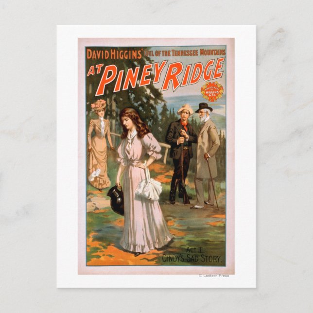 Carte Postale Piney Ridge "Idyl of the Tennessee Mountains" (Devant)
