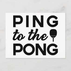 Carte Postale Ping Pong - Ping To Pong
