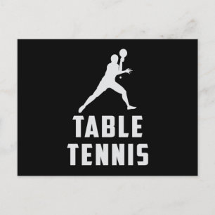 Carte Postale Ping Pong Table Tennis Paddle Joueur Drôle Cadeau