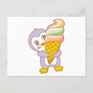 Carte Postale Pingouin mignon bébé