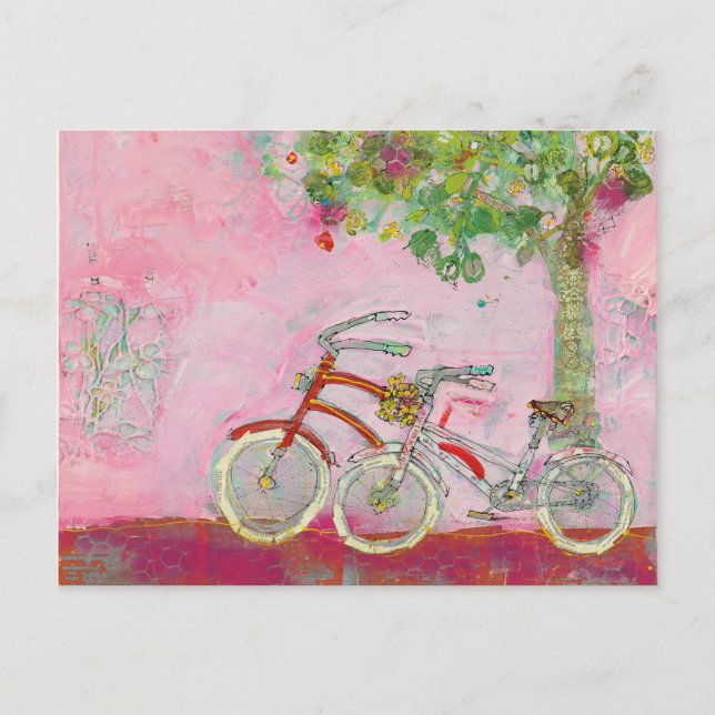 Carte Postale Pink Bicycles (Devant)