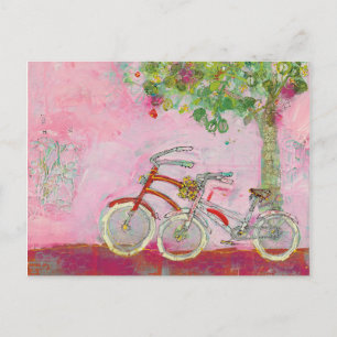 Carte Postale Pink Bicycles