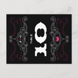 Carte Postale Pink & Black Rock 'n' Roll Music Mariage à thème