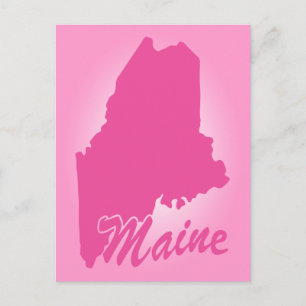 Carte postale Pink State Maine