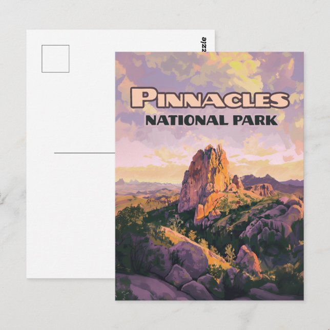 Carte Postale Pinnacles National Park Buttes Californie (Devant / Derrière)