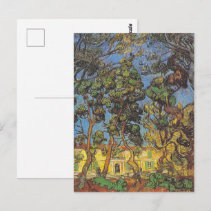 Carte Postale Pins de Van Gogh - Art de jardin classique