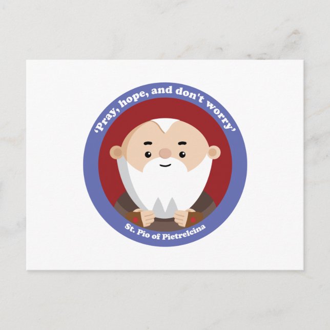 Carte Postale Pio de Pietrelcina (Devant)