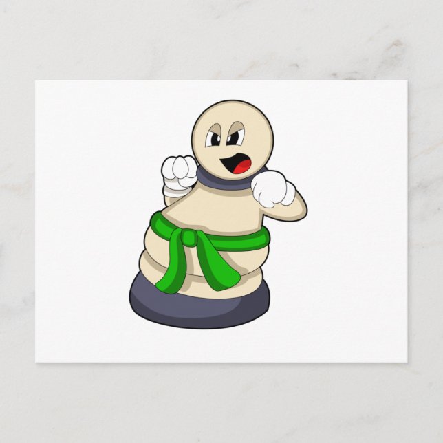 Carte Postale Pion de jeu d'échecs aux échecs (Devant)