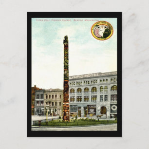 Carte Postale Pioneer Carré, Seattle 1908 Vintage