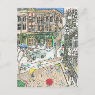 Carte Postale Pioneer Carré, Seattle, Washington