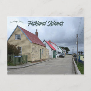Carte Postale Pioneer Row Stanley Îles Malouines