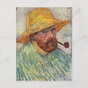 Carte Postale Pipe d'auto-portrait Vincent Van Gogh