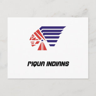 Carte Postale Piqua Jeunes Football Indiens Esprit Porter
