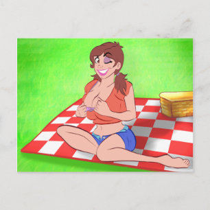 Carte postale Pique-nique Carton