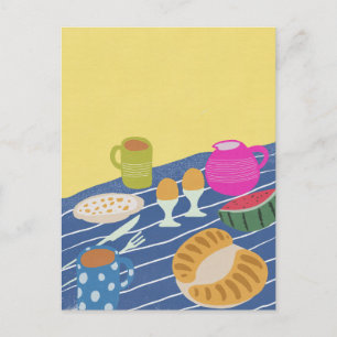 Carte Postale Pique-nique petit-déjeuner