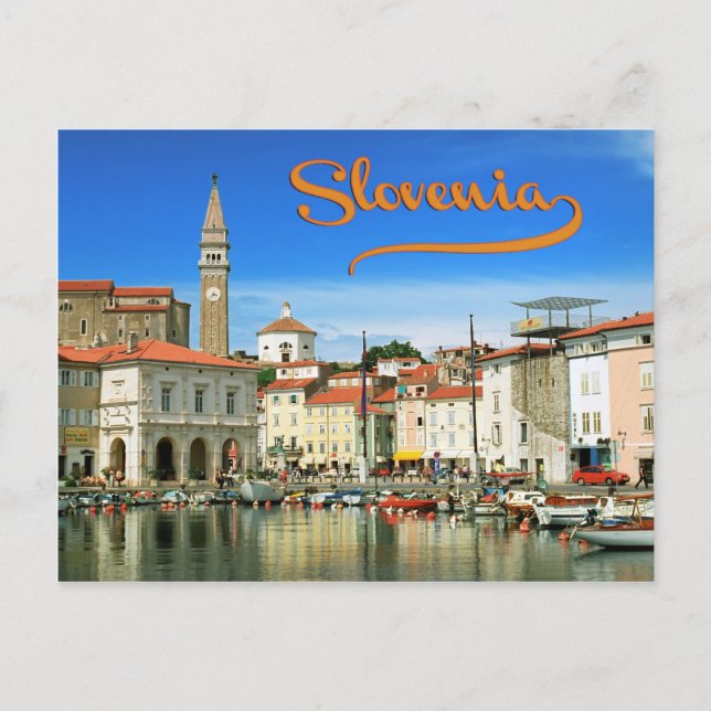 Carte Postale Piran, Slovénie (Devant)