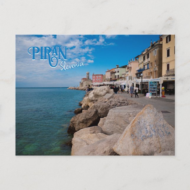 Carte Postale Piran, Slovénie Travel (Devant)