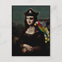 Pirate Mona Lisa avec patchs oculaires