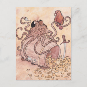Carte Postale Pirate Octopus