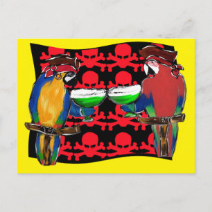 Carte Postale PIRATE Parrots