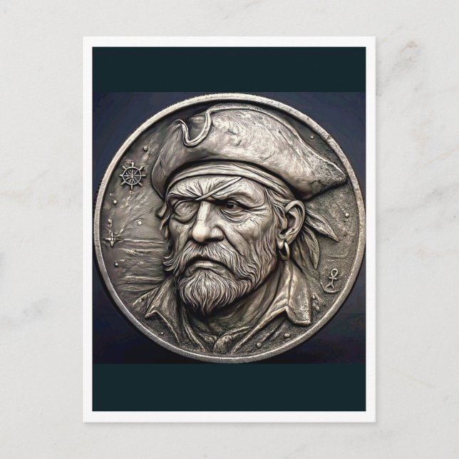 Carte Postale Pirate. Postcard (Devant)