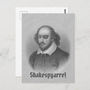 Carte Postale Pirate Shakespeare