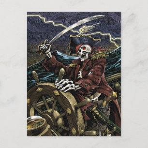 Carte postale Pirate Skeleton