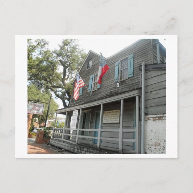 Carte Postale Pirates House Restaurant Savannah Georgia (Devant)