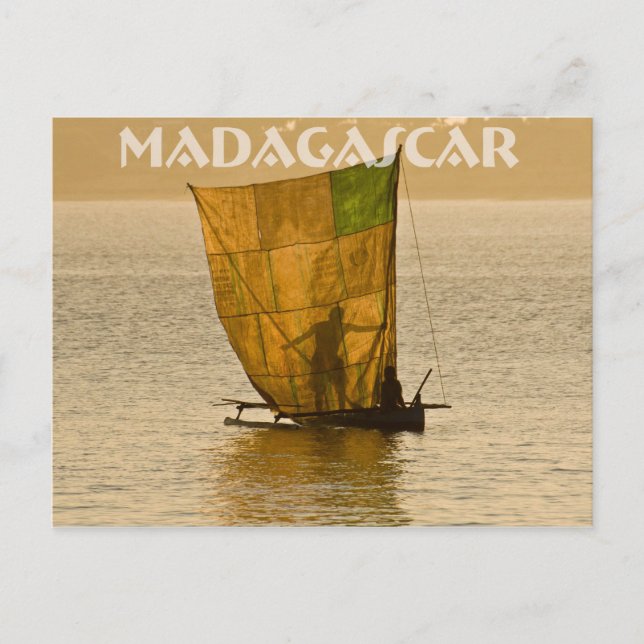 Carte Postale Piroguier Vezo (Devant)