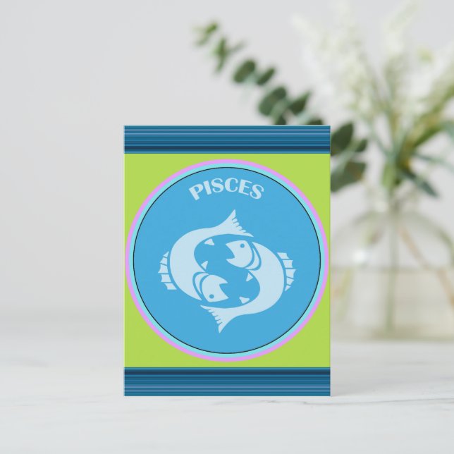 Carte postale Pisces (Debout devant)