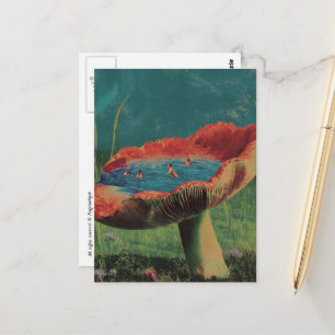 Carte Postale Piscine Champignon