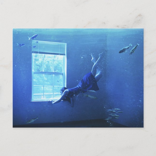 Carte Postale Piscine Dans Une Chambre (Devant)