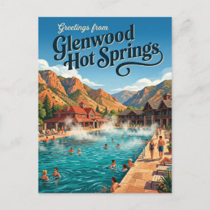 Carte Postale Piscine de Glenwood Hot Springs USA