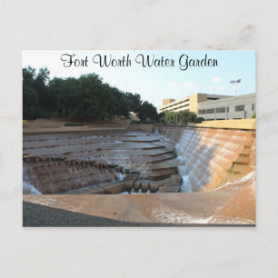 Carte Postale Piscine d'eau active - Fort Worth Water Garden # 8