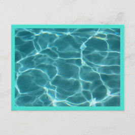 Carte Postale Piscine frontalière Turquoise