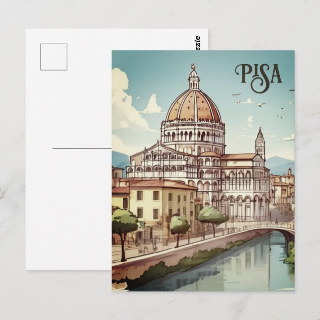 Carte Postale Pise Italie europe Voyage (Devant / Derrière)