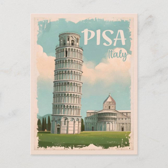 Carte Postale Pise Italie - Tour penchée, Piazza dei Miracoli (Devant)