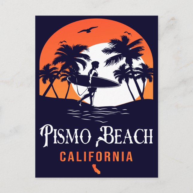Carte Postale Pismo Beach California Sunset Vacances Souvenirs (Devant)