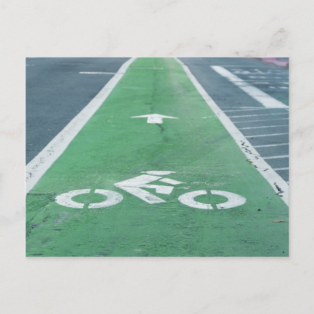 CARTE POSTALE PISTE CYCLABLE (Devant)