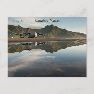 Carte Postale Piste de l'aéroport aux Samoa américaines