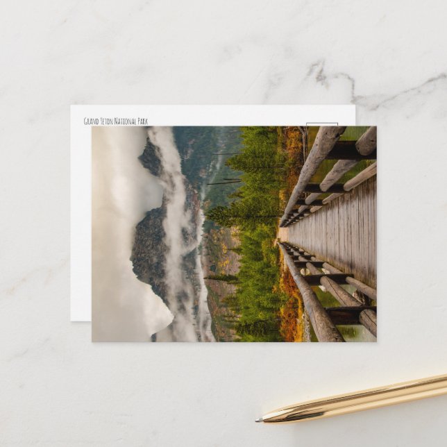 Carte Postale Piste forestière (Devant/Arrière en situation)