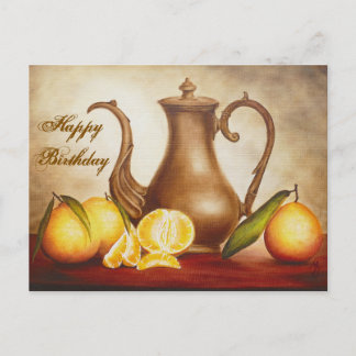 Carte Postale Pitcher avec Oranges