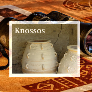 Carte Postale Pithoi géant, Palais minoen, Knossos, Crète