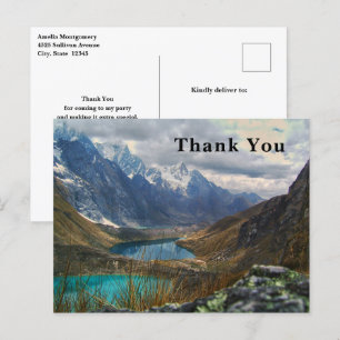 Carte Postale Pittoresque Alpine Mountains Merci photo