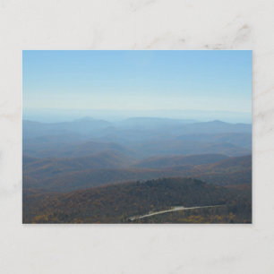 Carte Postale Pittoresque Blue Ridge Mountains Vue Sur L'Automne