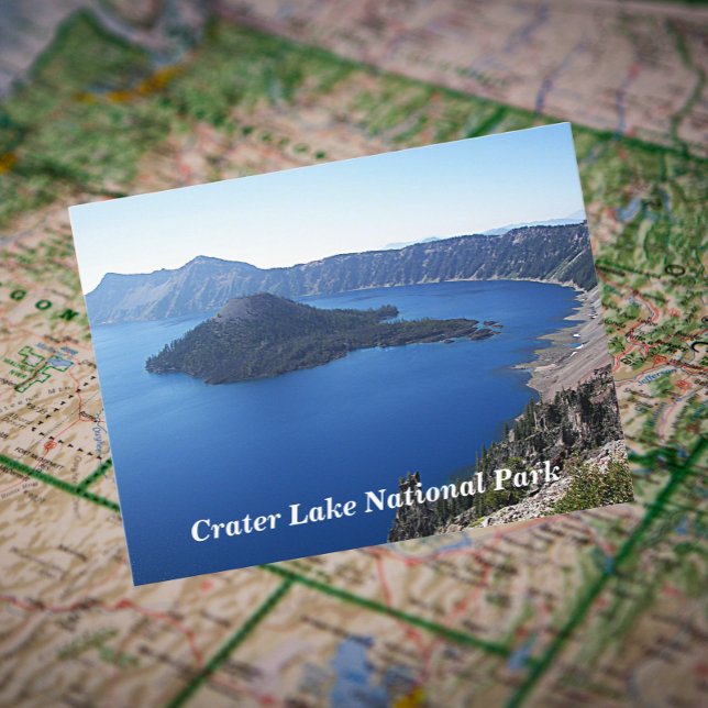 Carte Postale Pittoresque Crater Lake National Park Travel (In Situ Map)