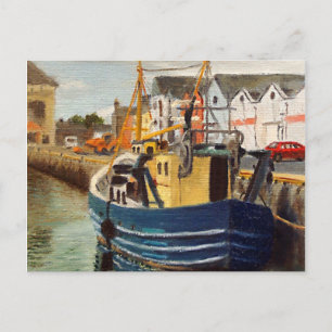Carte Postale Pittoresque Galway City Irlande Bateau de pêche