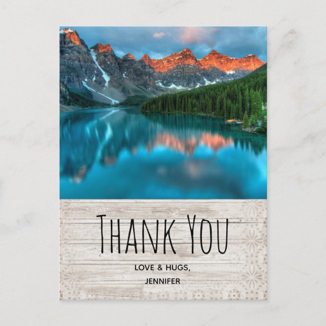 Carte Postale Pittoresque Mountain Landscape Photographie Merci (Devant)