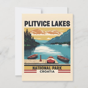 Carte postale pittoresque Plitvice Lakes Croatia -